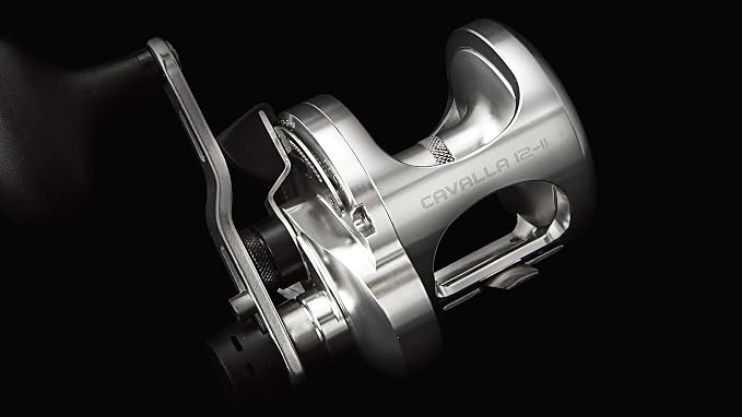 Okuma Cavalla 2-Speed Lever Drag Reel - Machined Aluminum Frame, Carbonite Drag System, Corrosion Resistant Saltwater Fishing Reel