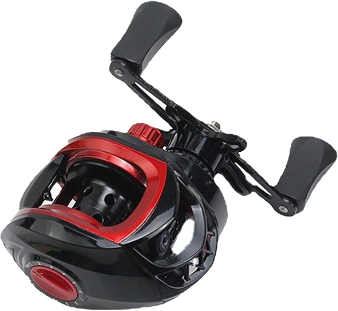 Metal Baitcasting Reel Lightweight Powerful Smooth, Long Cast Fishing Reel for Saltwater Freshwater, Anti Explosion Line Function, 7.2:1 Gear Ratio, 8kg Braking Force