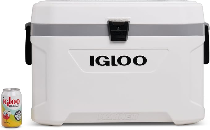 Igloo Marine Cooler | Insulated Hard Shell Ice Chest |Great for Fishing, Camping, Boating, & More