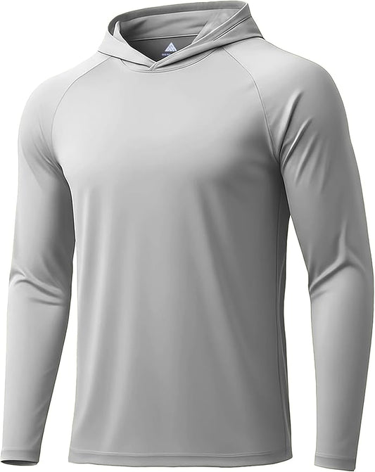 ZITY 3 Pack Men's Sun Protection Hoodie Shirt Fishing Shirts for Men UPF 50+ Long Sleeve Shirt Lightweight Rash Guard