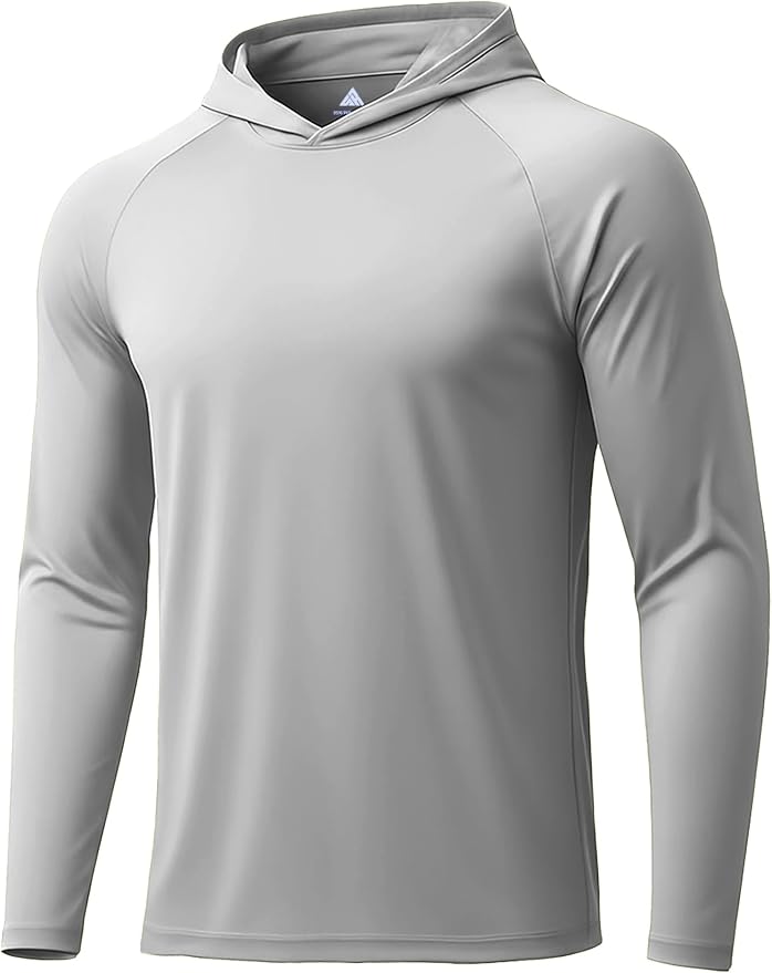 ZITY 3 Pack Men's Sun Protection Hoodie Shirt Fishing Shirts for Men UPF 50+ Long Sleeve Shirt Lightweight Rash Guard