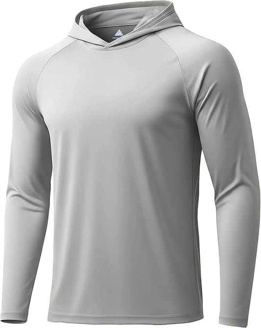 ZITY 3 Pack Men's Sun Protection Hoodie Shirt Fishing Shirts for Men UPF 50+ Long Sleeve Shirt Lightweight Rash Guard