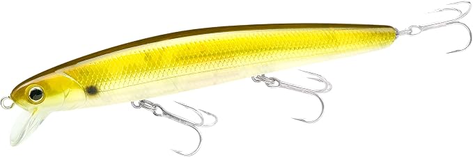 LUCKY CRAFT FlashMinnow 110, Saltwater Fishing Lures, Jerkbait Surf Fishing Accessories and Gear, 1-2 ft Slow Suspending Topwater Lure, Halibut and Bass