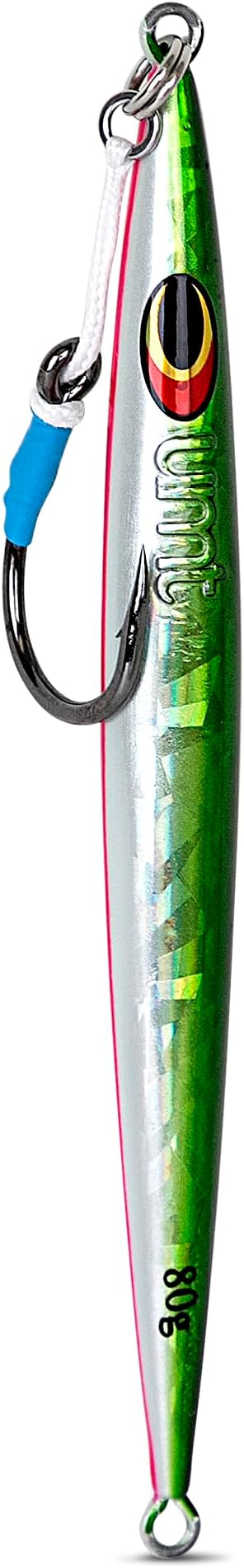 UMT Sand EEL 80g Offshore Fishing Jigs - Multi Species. Packs: 1, 5, 10. Green, Pink. Pro-Grade.