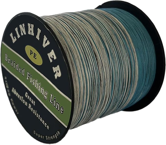Braided Fishing Line, Strong Power, Great Abrasion Resistance, Thin Diameter, No Stretch, Low Memory and High Sensitivity(164/328/547/1093Yds) 10/15/20/30/40/50/60/70/80/100LB,4/8 Strands