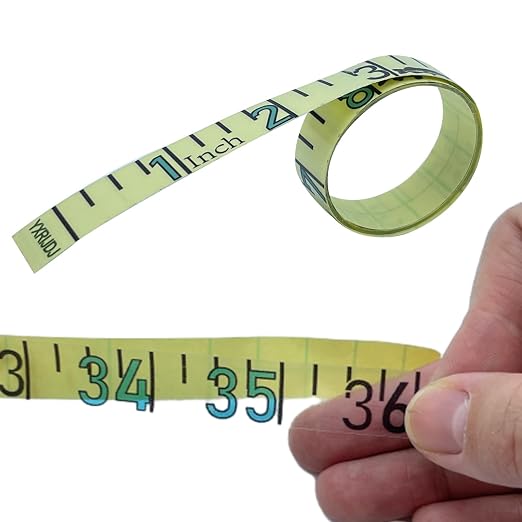 Fish Ruler Sticker 36" Clear Boat Measuring Tape 2Pcs Adhesive Fish Measuring Sticker Adhesive Fish Ruler for Boat Truck Rod Kayak