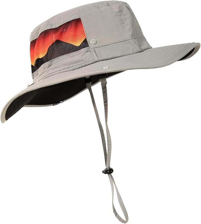 TOP-EX UVCoolix™ Bucket Hat for Men, Cooling Sun Hat Women, UPF 50 Wide Brim Boonie Hats Underbrim Prints, Breathable, M-XXL