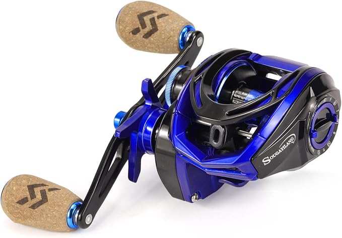 Sougayilang Baitcasting Reel, 7.0:1 Gear Ratio Super Smooth Power, 9 + 1 Shielded Ball Bearings Anti-Corrosion Baitcaster Reel Fishing Reel