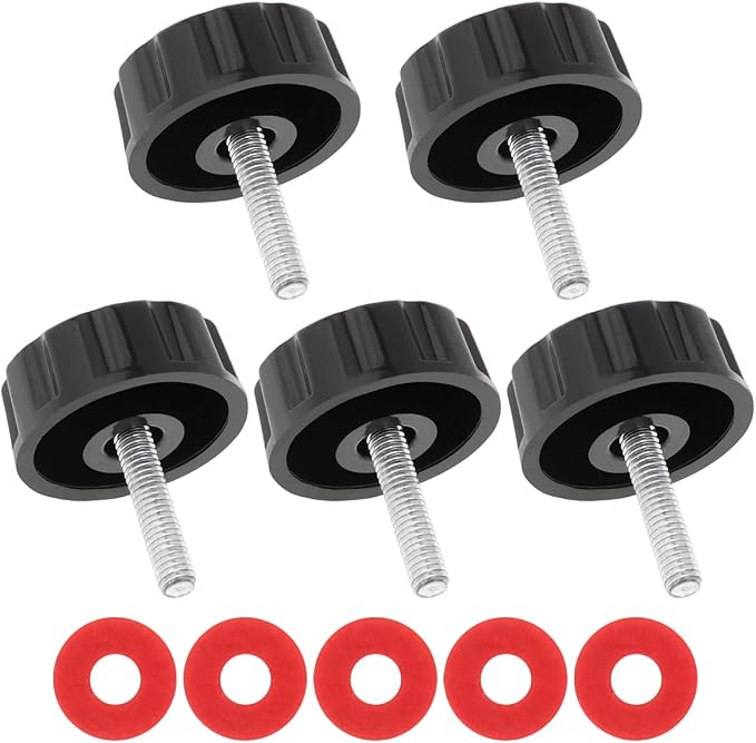Conskyee Universal Fishing Reel Handle Screw Caps, Fishing Reel Replacement Parts for Spinning Reel Knob Crank Power Foldable Handle Grip(Pack of 5)