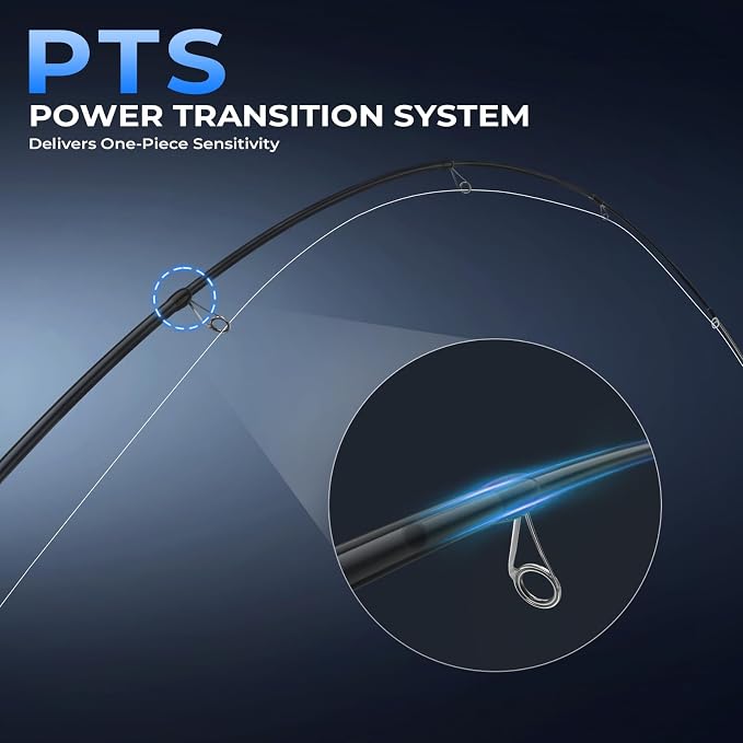 KastKing Megatron Titanium Telescopic Casting & Spinning Fishing Rods, IM7 Graphite Travel Rod with Titanium Solid Tip, Power Transition System, for Freshwater and Inshore Fishing