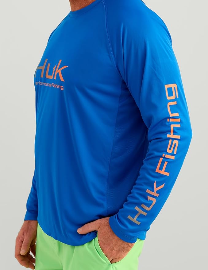 HUK Men's Pursuit Vented Long Sleeve Fishing Shirt (+30 UPF)