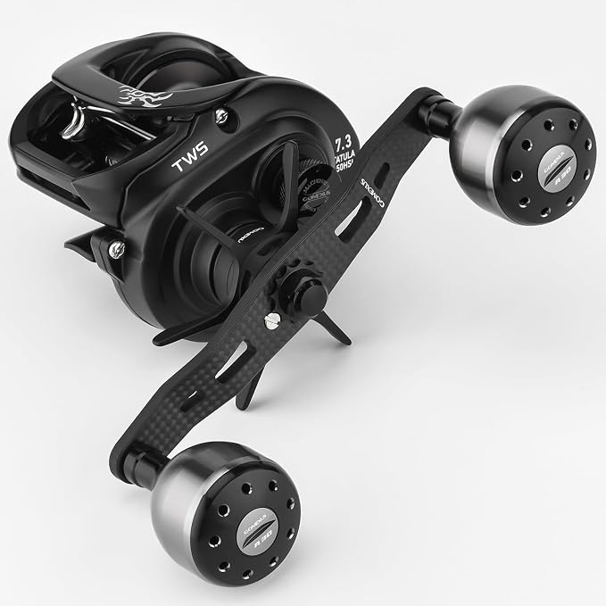 GOMEXUS Power Handle Compatible for Shimano SLX Tranx Curado Daiwa Tatula Zillion Steez Abu Garcia 13 Fishing Baitcasting Reel Crank Bass Fishing