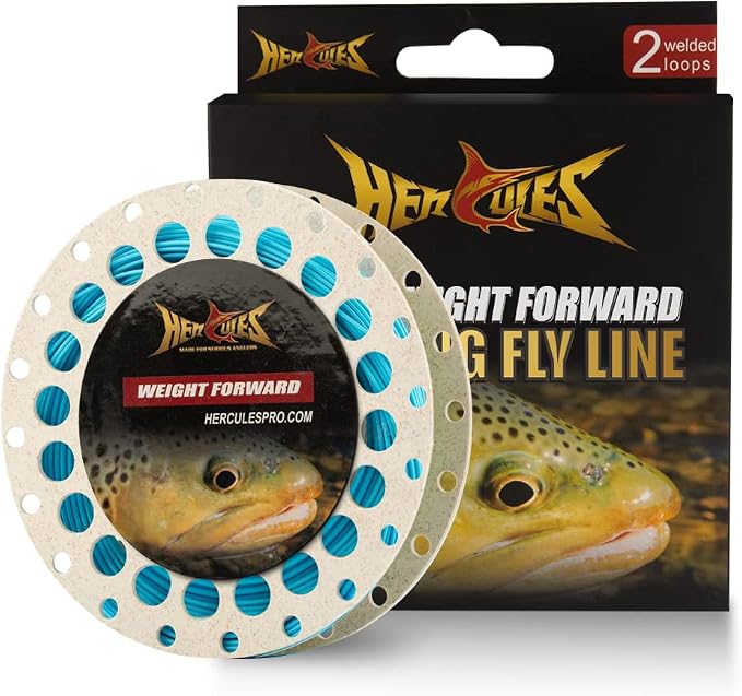 HERCULES Fly Fishing Line Floating Weight Forward Fly Line with Double Welded Loop