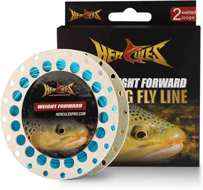 HERCULES Fly Fishing Line Floating Weight Forward Fly Line with Double Welded Loop