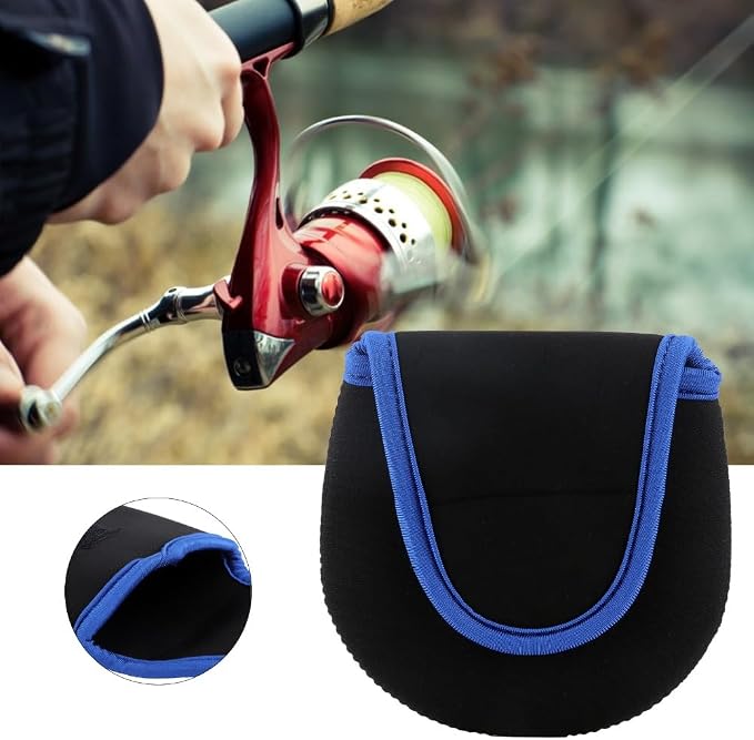 3-Pack Fly Fishing Reel Covers – Shockproof Neoprene Protective Case for Fishing Reels, Durable Storage Bag