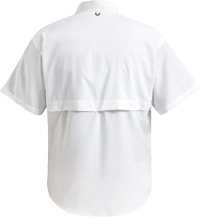 Bassdash UPF 50 Men’s Fishing Dress Shirt Button Down Woven Short Sleeve Outdoor