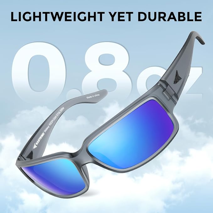 KastKing Skidaway Polarized Sport Sunglasses for Men and Women,Ideal for Driving Fishing Cycling and Running,UV Protection