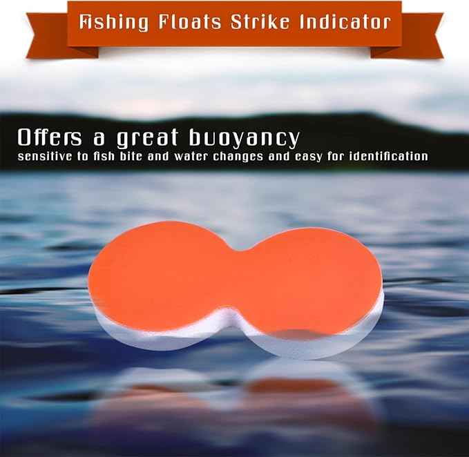 Strike Indicators Fly Fishing, 24 PCS EVA Fly Fishing Floats, Pinch-on-Floats Trout Floats Fly Fishing Accessories