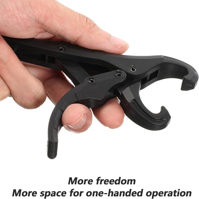 Yolev 5'' Fish Lip Gripper, 2PCS Plastic Fish Grabber Too with Hole,Floating Fishes Holder for Saltwater, Great Holder for Caught Fishes, Gifts for Men