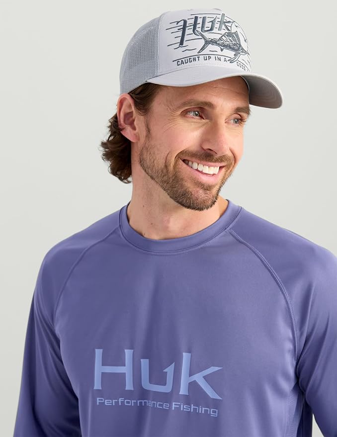 HUK Men's Pursuit Vented Long Sleeve Fishing Shirt (+30 UPF)