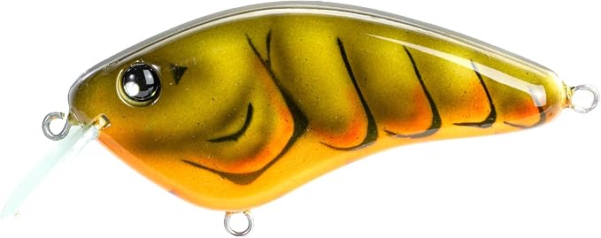 Strike King Hardliner Fishing Lure, Flat Sided Crankbait, Circuit Board Lip, Extra Tight Wobble, Size 4 Treble Hooks