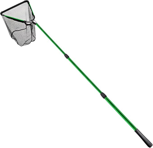 Fiblink Folding Aluminum Fishing Landing Net Fish Net with Extending Telescoping Pole Handle