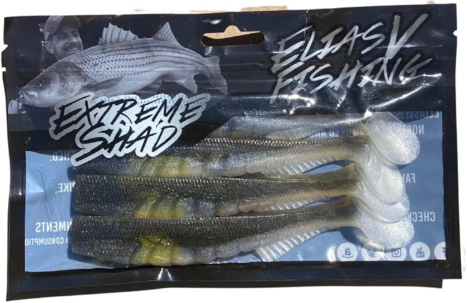 Extreme Paddle Tail Swim Baits - Soft Plastic Swimbaits, Premium Paddle Tail Swimbaits for Bass Fishing, Great Action Lifelike Saltwater Soft Swimbait Shad Lure