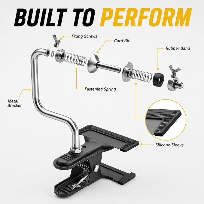 Fishing Line Spooler – Portable Table Mounted Reel Spooler for Spinning & Baitcasting Reels – Adjustable to Fit Multiple Size Spools-Fishing Line Remover Gifts for Men (Clips and Suction Cups)