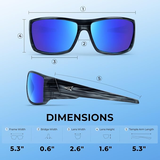 KastKing Iditarod Polarized Sport Sunglasses,PuriVex Protective Lens Coating Fishing Sunglasses For Driving Cycling Running