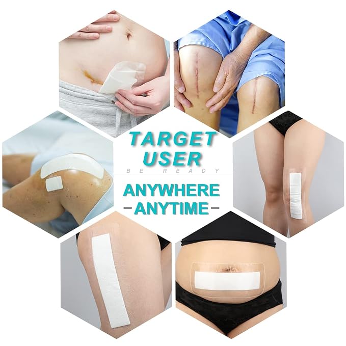 50 Pcs Waterproof Shower Protector | 4x10 Inch Knee Replacement Surgery Bandage Shower Cover Large Wounds Hip Incision Post Knee Surgery Adhesive Dressing Must Haves