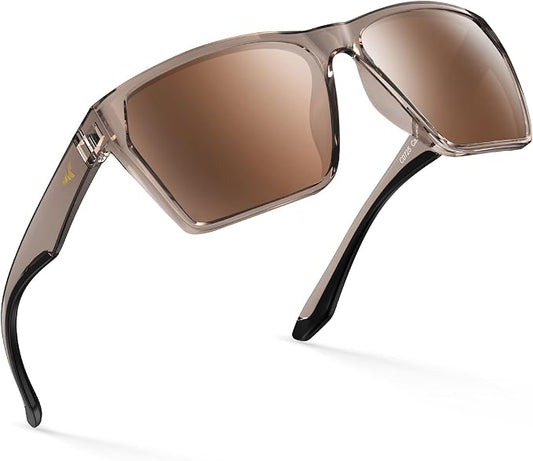 KastKing Beartrap Polarized Sports Fishing Sunglasses, With PuriVex Protective Lens Coating, Square Frame Design, Men Women