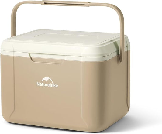 Naturehike 5.3/15/19 QT Hard Cooler, Insulated Ice Chest Box, Portable Ice Retention Cooler for Beach Camping Picnic Fishing Barbecue