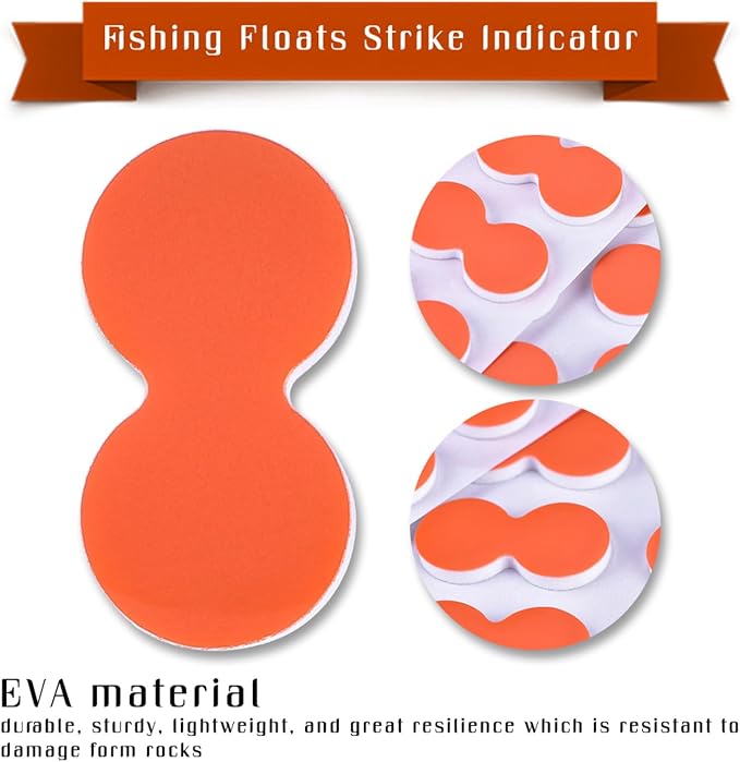 Strike Indicators Fly Fishing, 24 PCS EVA Fly Fishing Floats, Pinch-on-Floats Trout Floats Fly Fishing Accessories
