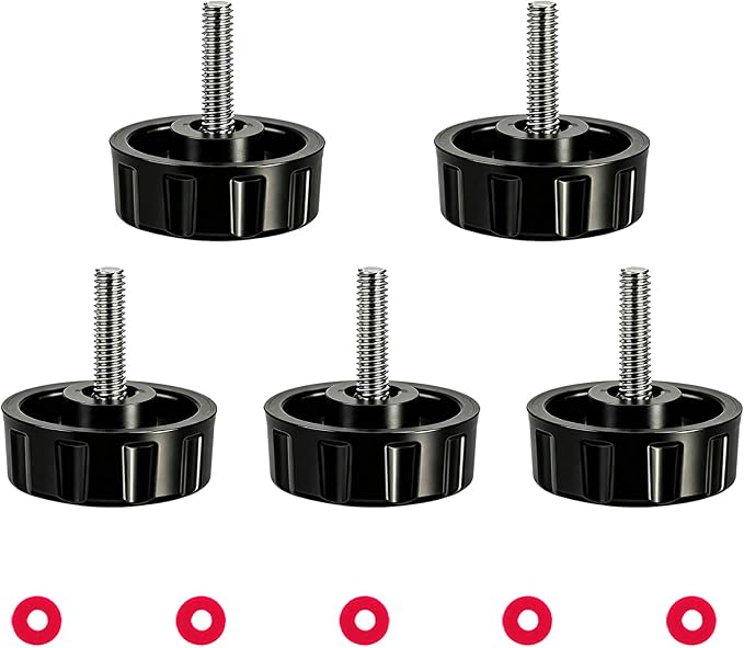 5 Pack Screws Nuts Caps for Fishing Spinning Reels Knob Power Handle Grip