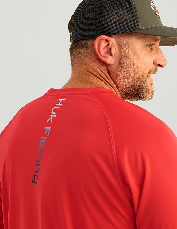 HUK Men's Pursuit Vented Long Sleeve Fishing Shirt (+30 UPF)