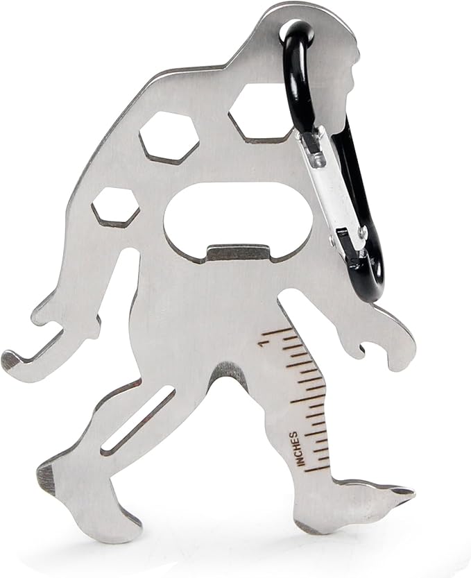 Tool-a-Long Multi-Tool Carabiners for Hiking, Kayaking, Camping, Travel and Outdoor Survival (Beer Bottle Opener Keychain Camping Accessories Gift Ideas Survival Tools Stocking Stuffers for Adults)