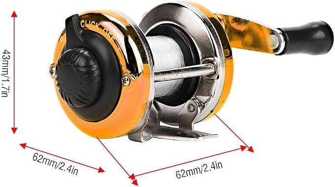Reel, Bait Reel, Wheel Reel, Magnetic Brake, Bearing, Hardness Enhancement, Improved Accuracy, Fishing Reel, Suitable for Dams, Ponds, Rivers, Lakes, and Oceans