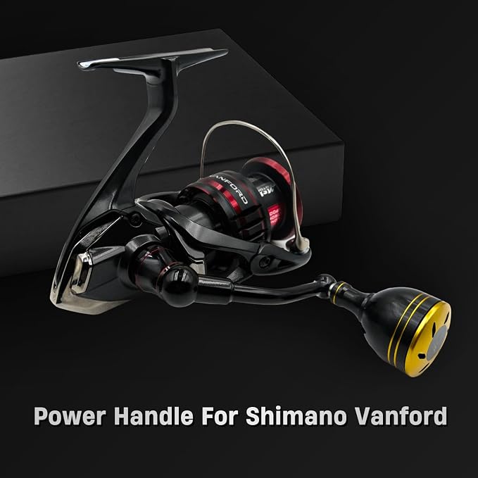63mm (2.48 Inch) Replacement Fishing Reel Handle - Compatible with Shimano FL/FM Stella Vanford Vanquish Nasci