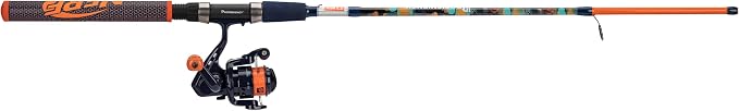 NERF® 5'6" Micro Spincast Combo | 5'6" Medium Action 2pc Fiberglass Rod | Micro Spinning Reel w/ 5.2:1 Gear Ratio | Pre-Spooled w/ 6lb Abrasion Resistant Line | NERF® Dart Practice Casting Plug