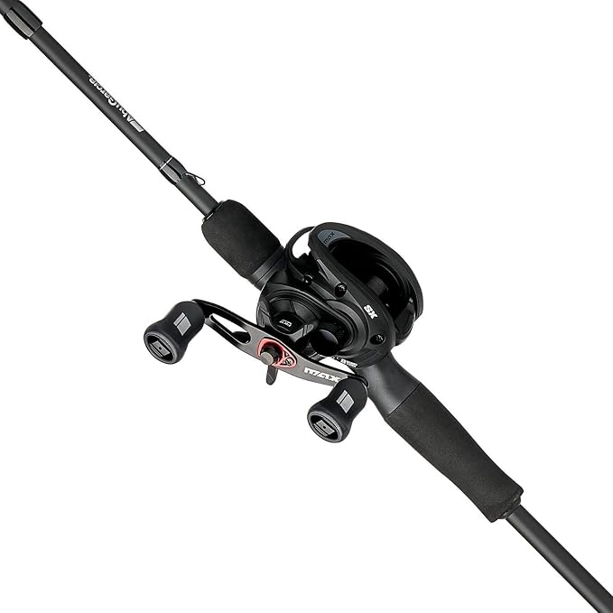 Abu Garcia Max SX Low Profile Baitcast Reel and Fishing Rod Combo
