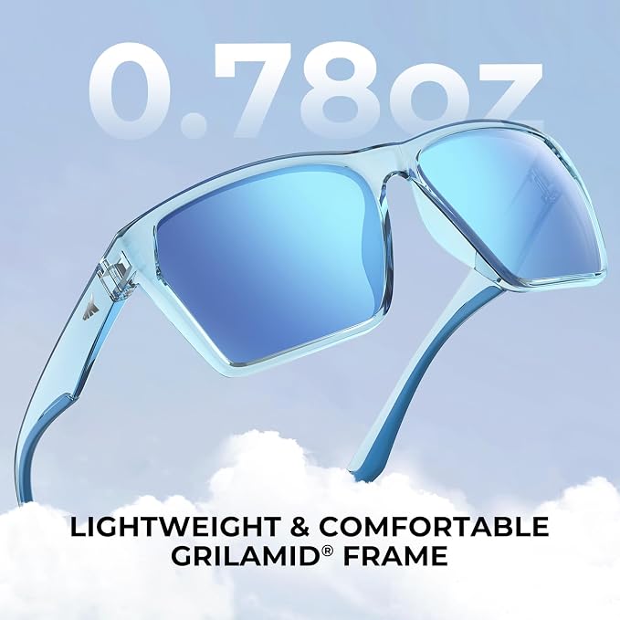 KastKing Beartrap Polarized Sports Fishing Sunglasses, With PuriVex Protective Lens Coating, Square Frame Design, Men Women