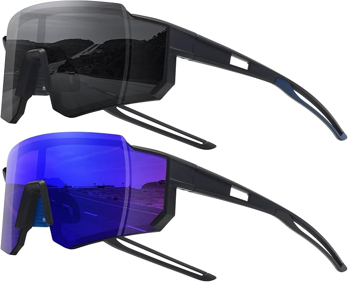 STORYCOAST Polarized Sports Sunglasses for Men Women,Driving Fishing Cycling Mountain Bike Sunglasses UV400 Protection