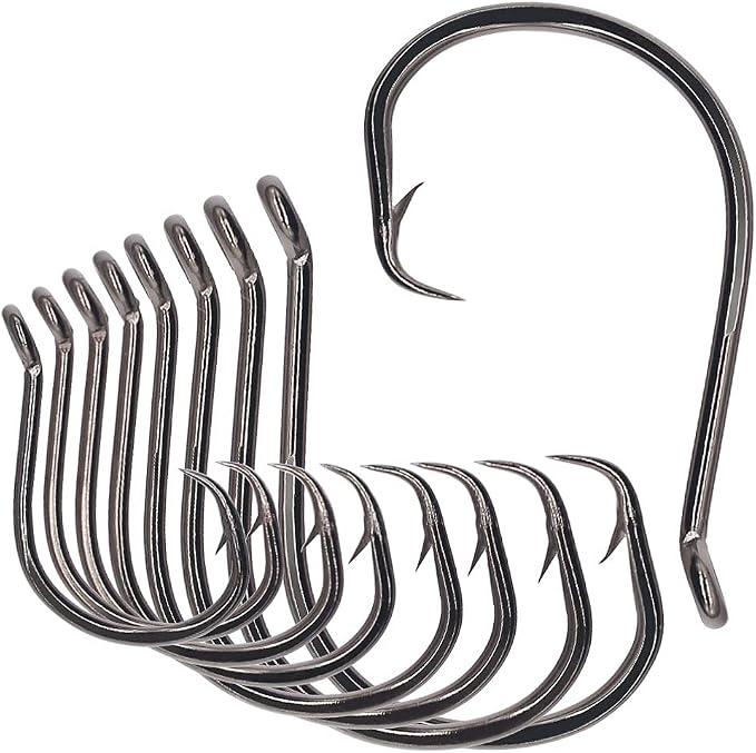 XFISHMAN Circle-Hooks-Fishing-Equipment-Octopus-Hooks-Saltwater-50 Pack #1 –12/0