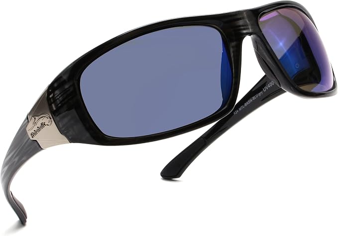 Fishoholic Polarized Fishing Sunglasses with Metal Logo UV400 Fishing Gift with Hard Case and Pouch
