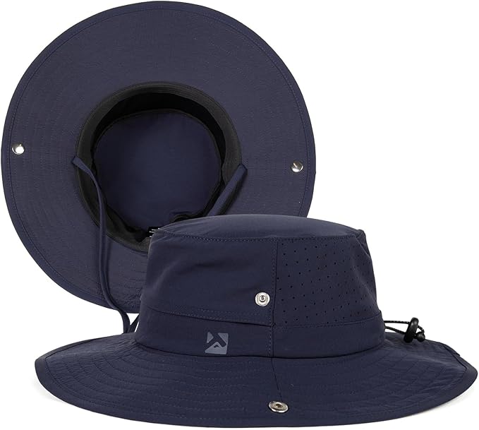 TOP-EX UVCoolix™ Cooling Sun Hat for Men Women UPF 50 Wide Brim Bucket Hat for Hiking, Fishing & Big Head - Cools Up 2 Hours
