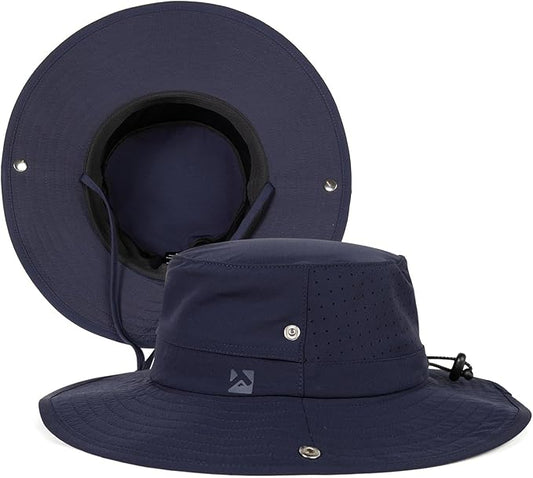 TOP-EX UVCoolix™ Cooling Sun Hat for Men Women UPF 50 Wide Brim Bucket Hat for Hiking, Fishing & Big Head - Cools Up 2 Hours