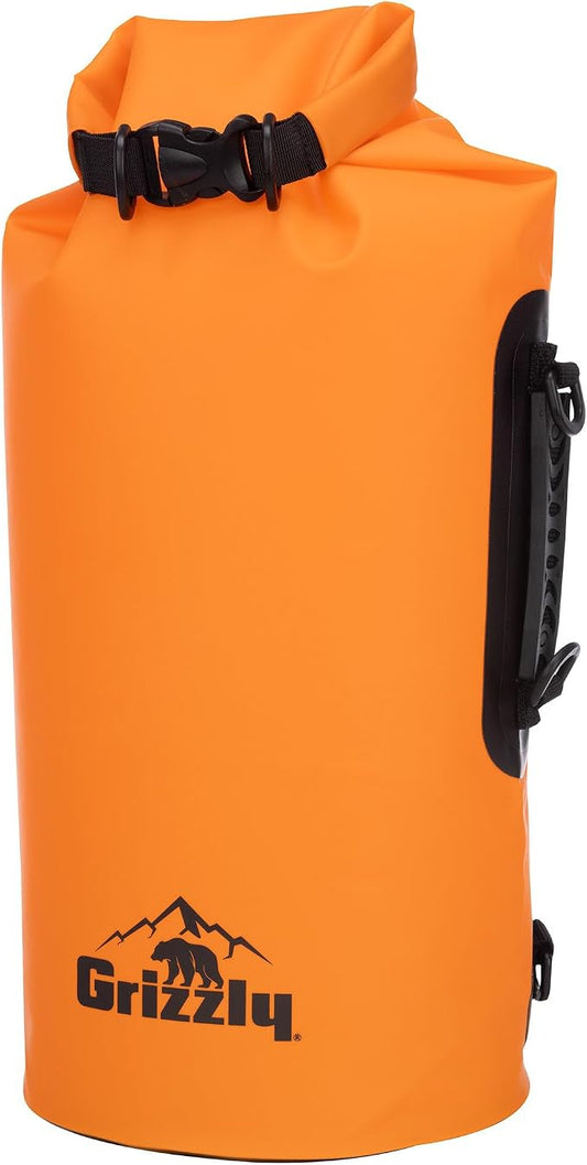 Grizzly Dry Bag | Roll up Top | Waterproof | Lightweight | for Camping Kayaking Boating Hiking Fishing