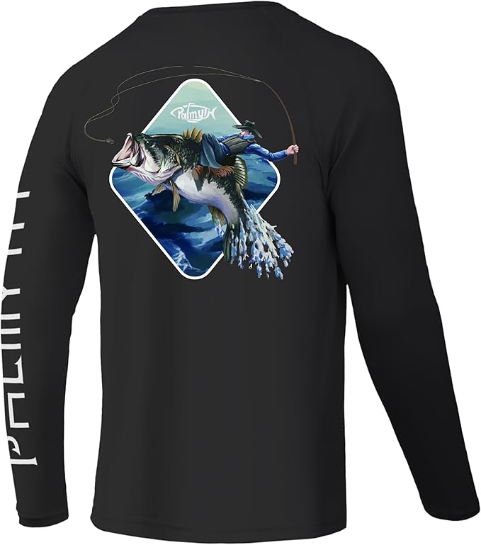 Palmyth Fishing Shirts for Men Long Sleeve UPF 50+ T Shirt Sun Protection Tee