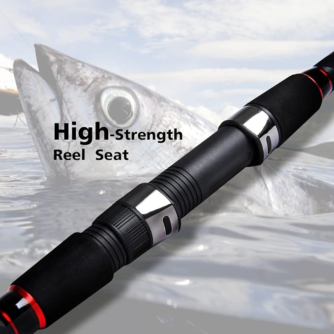 Fiblink Surf Spinning Fishing Rod 2-Piece/4-Piece Graphite Travel Fishing Rod