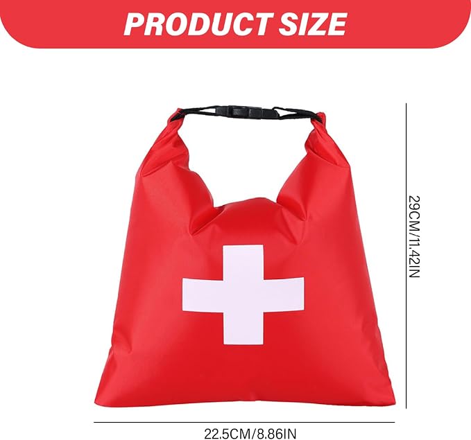 Waterproof First Aid Kit Portable Lightweight Boat Dry Bag Multifunctional Outdoor Emergency Survival Kit for Backpacking, Hiking, Fishing, Camping